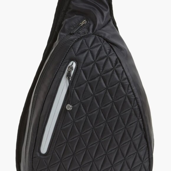 Zella Black Nylon Sling Single Strap Backpack - Picture 2 of 13